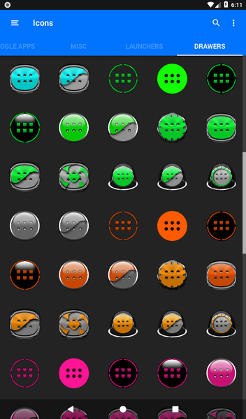 Oreo Green Icon Pack P2 - Image screenshot of android app