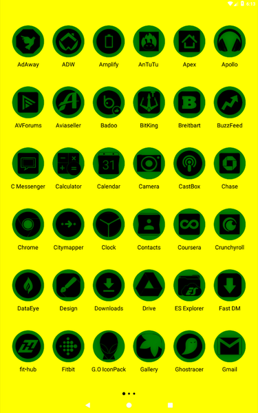 Oreo Green Icon Pack P2 - Image screenshot of android app