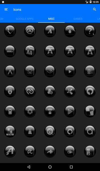 Grey Glass Orb Icon Pack - عکس برنامه موبایلی اندروید