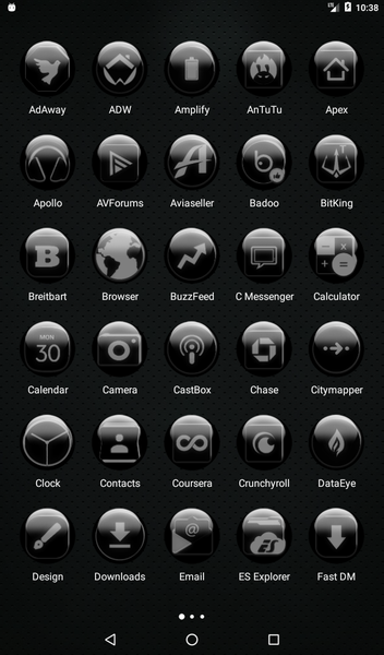 Grey Glass Orb Icon Pack - عکس برنامه موبایلی اندروید