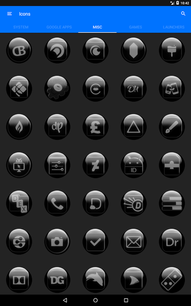 Grey Glass Orb Icon Pack - عکس برنامه موبایلی اندروید