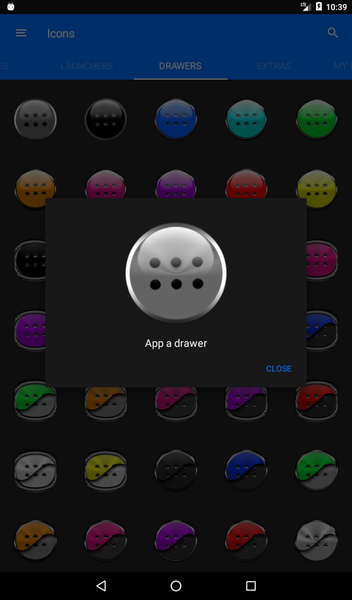 Grey Glass Orb Icon Pack - عکس برنامه موبایلی اندروید