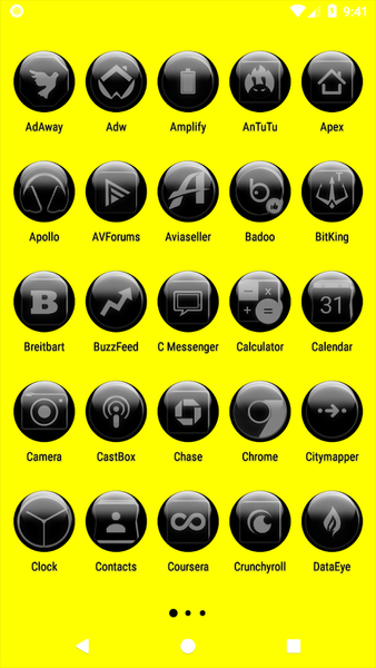 Grey Glass Orb Icon Pack - Image screenshot of android app