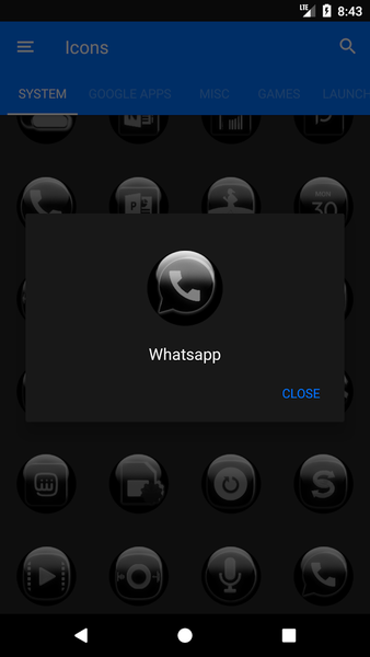 Grey Glass Orb Icon Pack - عکس برنامه موبایلی اندروید