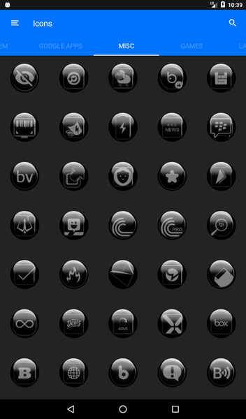Grey Glass Orb Icon Pack - عکس برنامه موبایلی اندروید