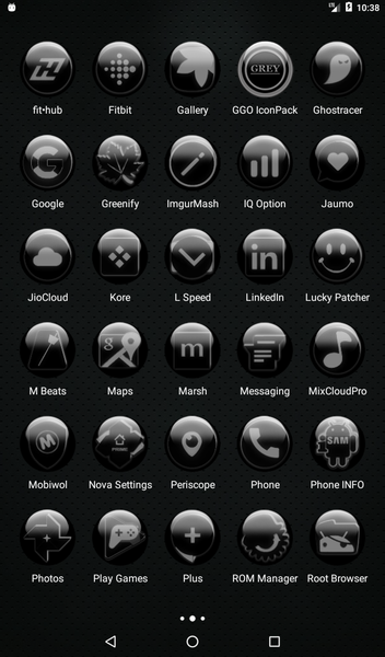 Grey Glass Orb Icon Pack - عکس برنامه موبایلی اندروید