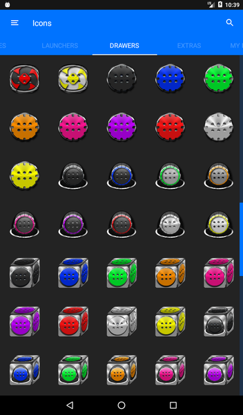 Grey Glass Orb Icon Pack - عکس برنامه موبایلی اندروید