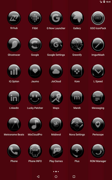 Grey Glass Orb Icon Pack - عکس برنامه موبایلی اندروید