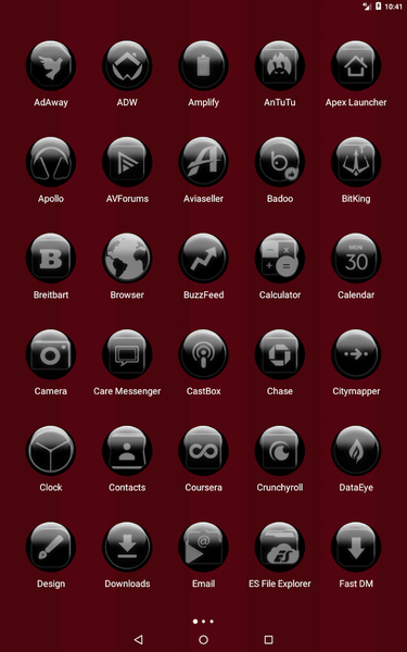 Grey Glass Orb Icon Pack - عکس برنامه موبایلی اندروید