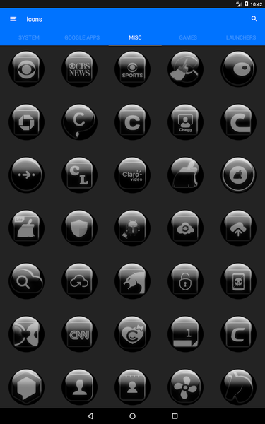 Grey Glass Orb Icon Pack - عکس برنامه موبایلی اندروید