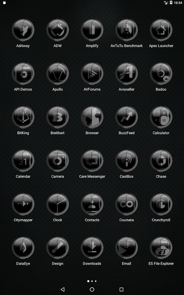Grey Icon Pack Style 8 - Image screenshot of android app