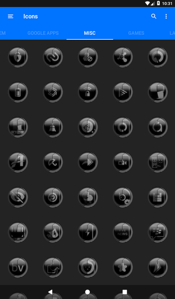 Grey Icon Pack Style 8 - Image screenshot of android app