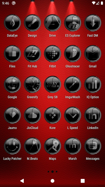 Grey Icon Pack Style 8 - Image screenshot of android app