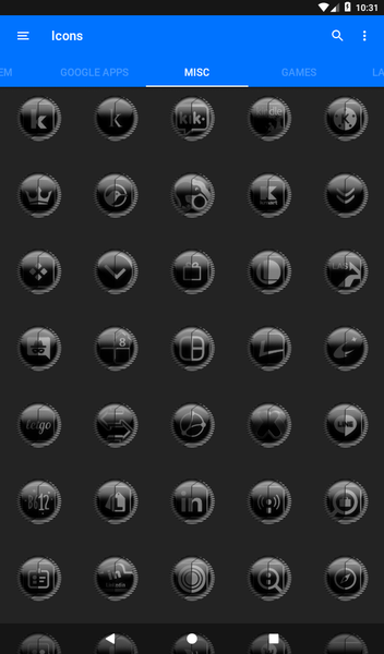 Grey Icon Pack Style 8 - Image screenshot of android app