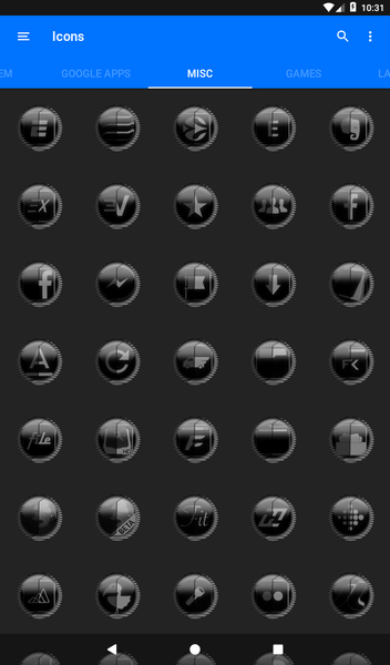 Grey Icon Pack Style 8 - Image screenshot of android app