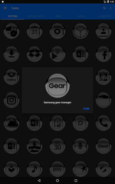 Grey Icon Pack Style 1 - Image screenshot of android app