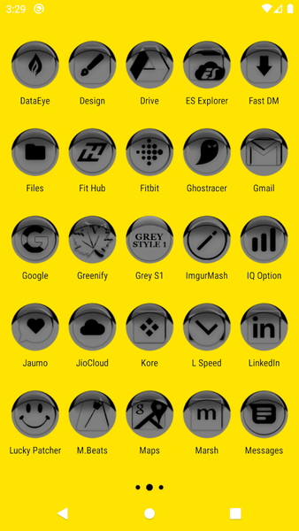 Grey Icon Pack Style 1 - Image screenshot of android app