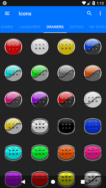 Grey Icon Pack Style 1 - Image screenshot of android app