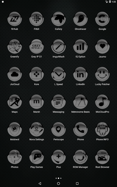Grey Icon Pack Style 1 - Image screenshot of android app