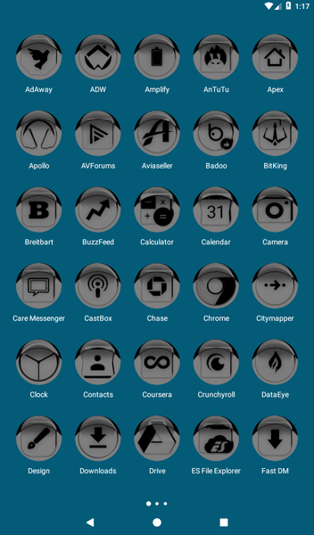 Grey Icon Pack Style 1 - Image screenshot of android app