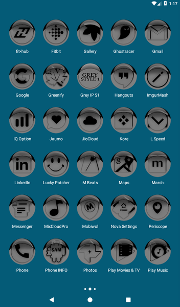 Grey Icon Pack Style 1 - Image screenshot of android app