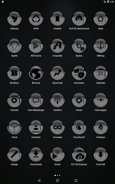 Grey Icon Pack Style 1 - Image screenshot of android app