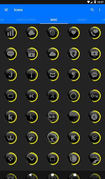 Grey Icon Pack Style 7 - Image screenshot of android app