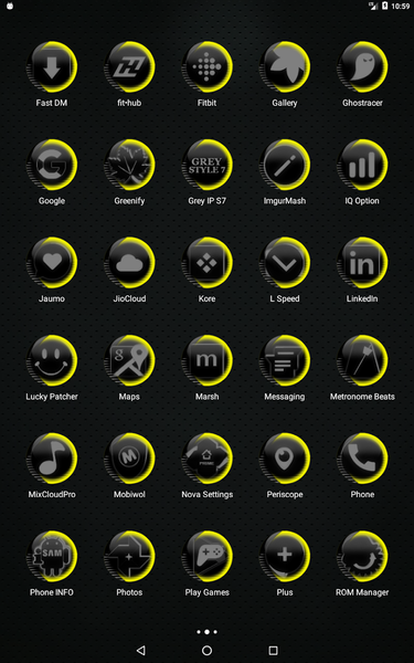 Grey Icon Pack Style 7 - Image screenshot of android app