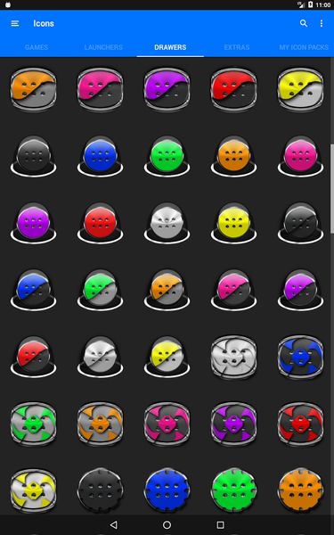 Grey Icon Pack Style 7 - Image screenshot of android app