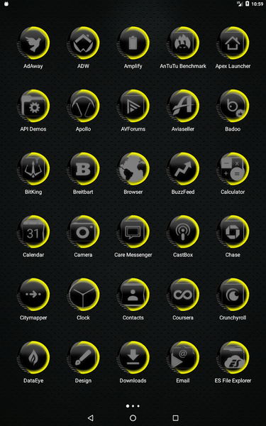 Grey Icon Pack Style 7 - Image screenshot of android app