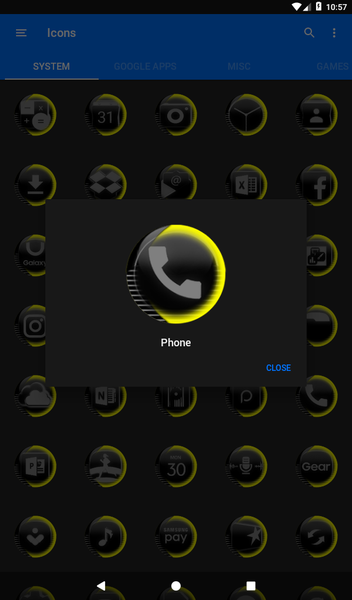 Grey Icon Pack Style 7 - Image screenshot of android app