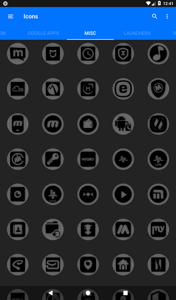 Oreo Grey Icon Pack P2 - Image screenshot of android app