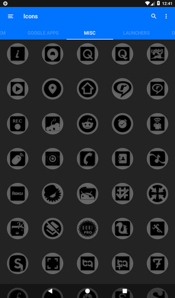 Oreo Grey Icon Pack P2 - Image screenshot of android app
