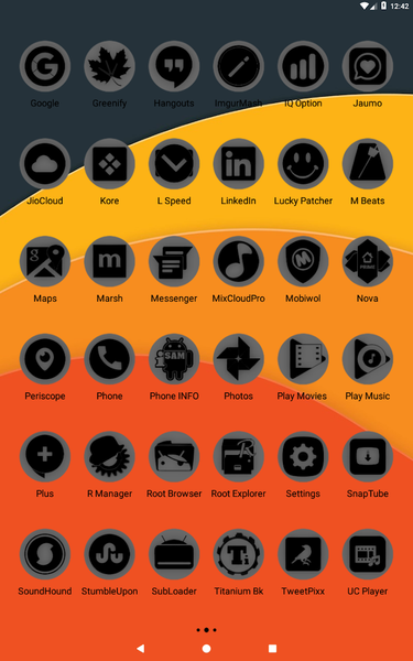 Oreo Grey Icon Pack P2 - Image screenshot of android app