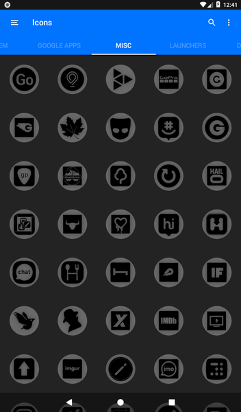 Oreo Grey Icon Pack P2 - Image screenshot of android app