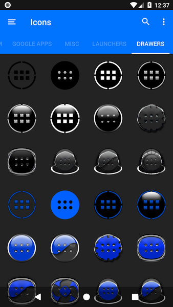 Oreo Grey Icon Pack P2 - Image screenshot of android app