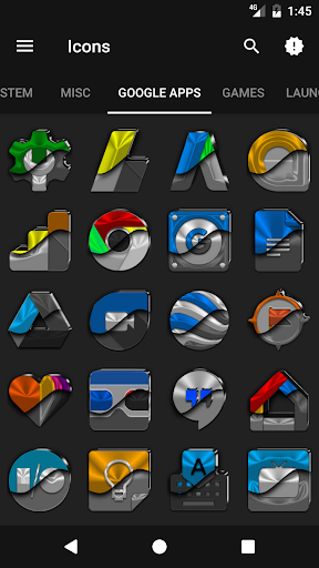 Half Light Icon Pack - Image screenshot of android app