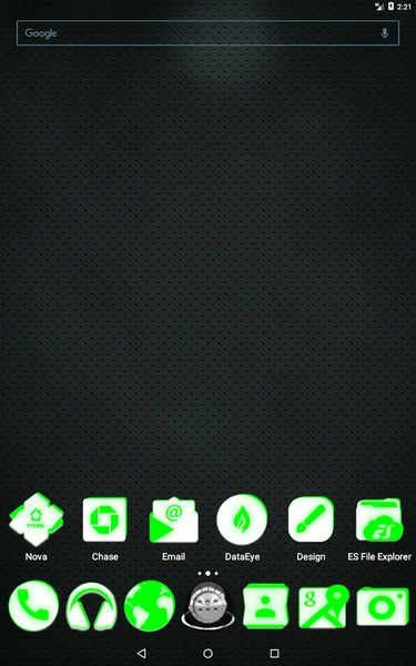 Inverted White Green Icon Pack - عکس برنامه موبایلی اندروید