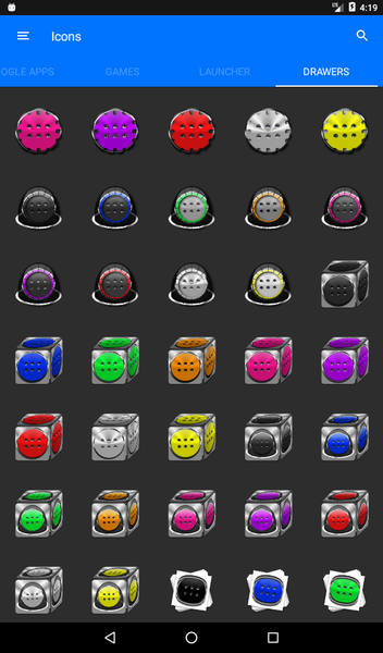 Inverted White Orange IconPack - عکس برنامه موبایلی اندروید