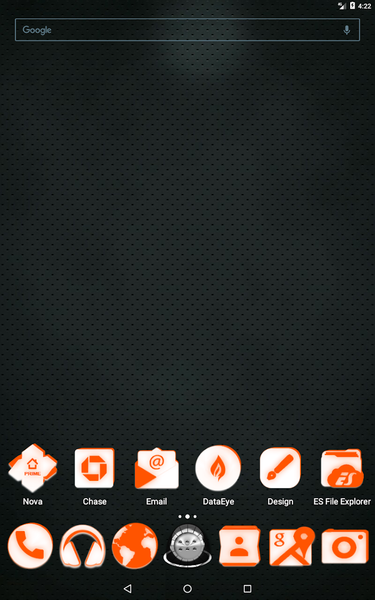 Inverted White Orange IconPack - عکس برنامه موبایلی اندروید