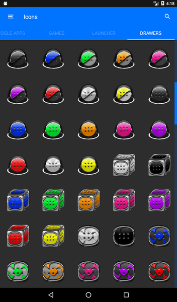 Inverted White Orange IconPack - عکس برنامه موبایلی اندروید