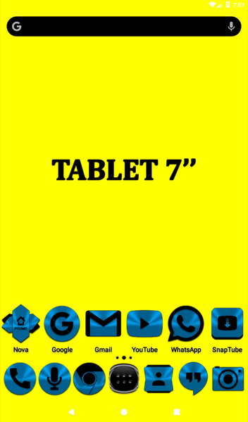 Light Blue and Black Icon Pack - Image screenshot of android app