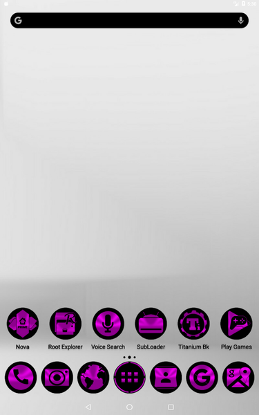 Oreo Magenta Icon Pack - Image screenshot of android app