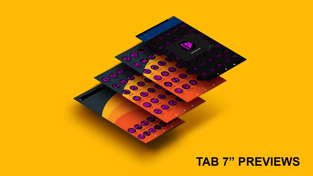 Oreo Magenta Icon Pack - Image screenshot of android app