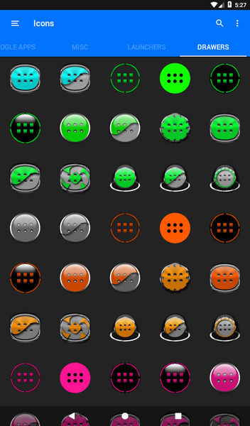 Oreo Magenta Icon Pack - Image screenshot of android app