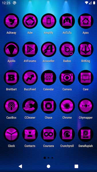 Oreo Magenta Icon Pack - Image screenshot of android app