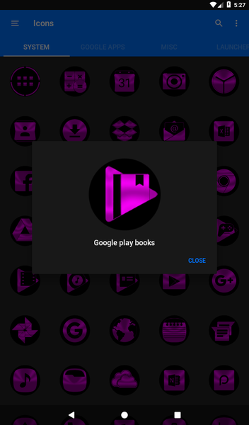Oreo Magenta Icon Pack - Image screenshot of android app