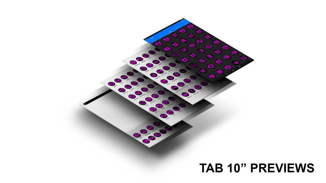 Oreo Magenta Icon Pack - Image screenshot of android app