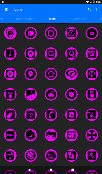 Oreo Magenta Icon Pack P2 - Image screenshot of android app