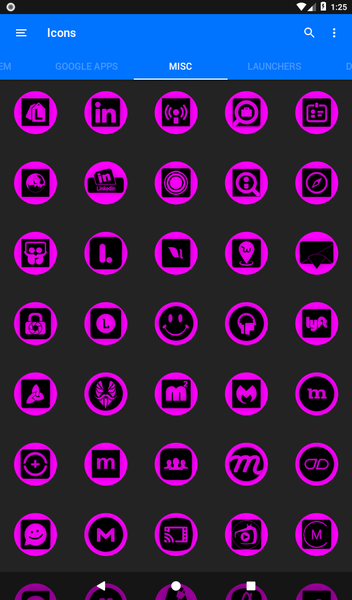 Oreo Magenta Icon Pack P2 - Image screenshot of android app